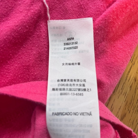 Hollister Lot Of 2 Zip Up Hoodie & Long Sleeved Shirt Pink/white SZ medium - Picture 4 of 12